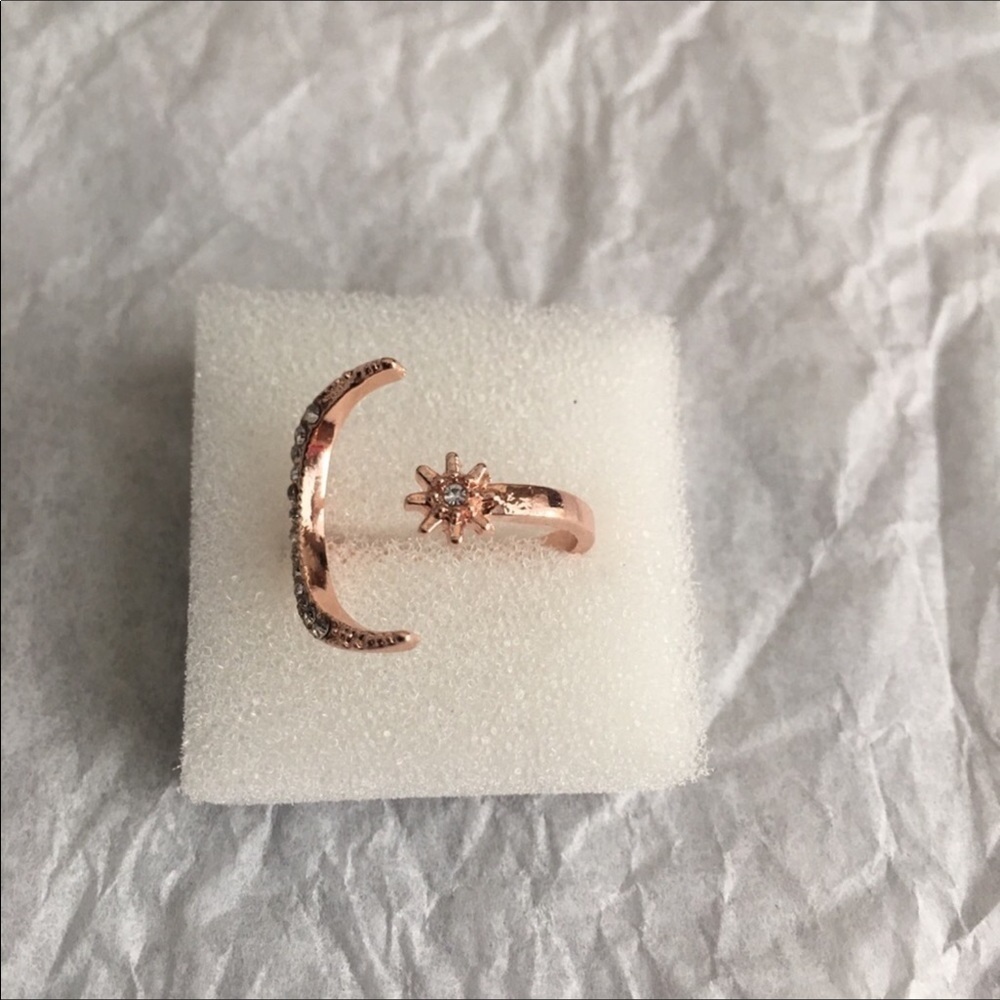 MOON 🌙 FASHION ROSE GOLD RING - Picture 5 of 7